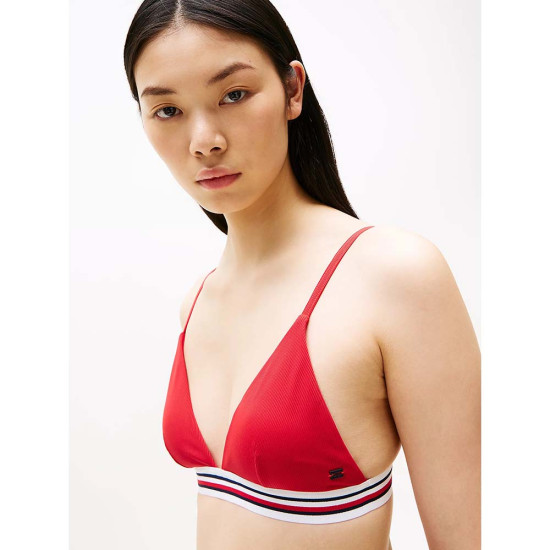 Tommy Hilfiger Γυναικείο μαγιό Global Stripe Triangle Bikini Top